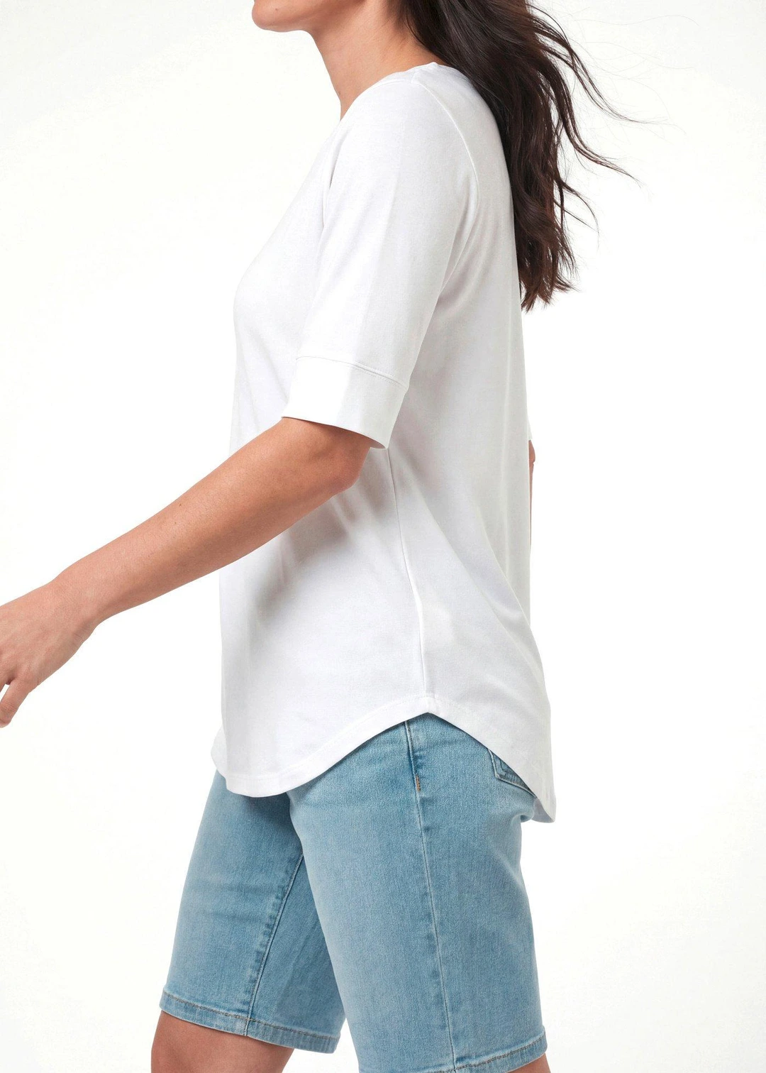 T-shirt long et doux en viscose - 3