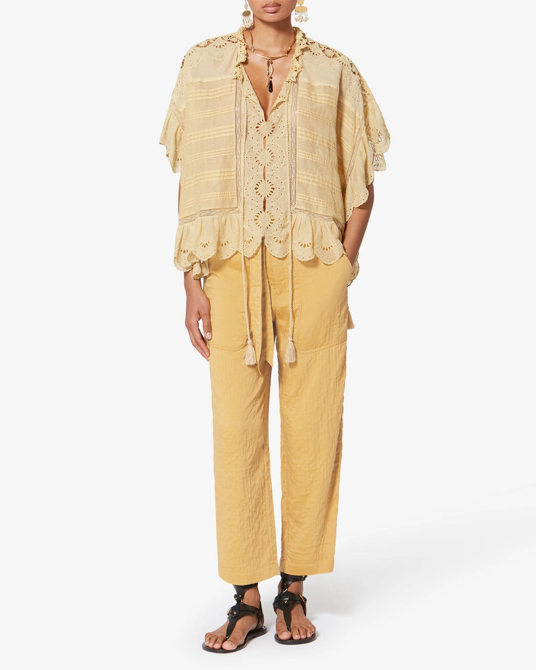 Pantalon Bilna - Femme - Noir - Taille 42 - Marant Étoile - 4