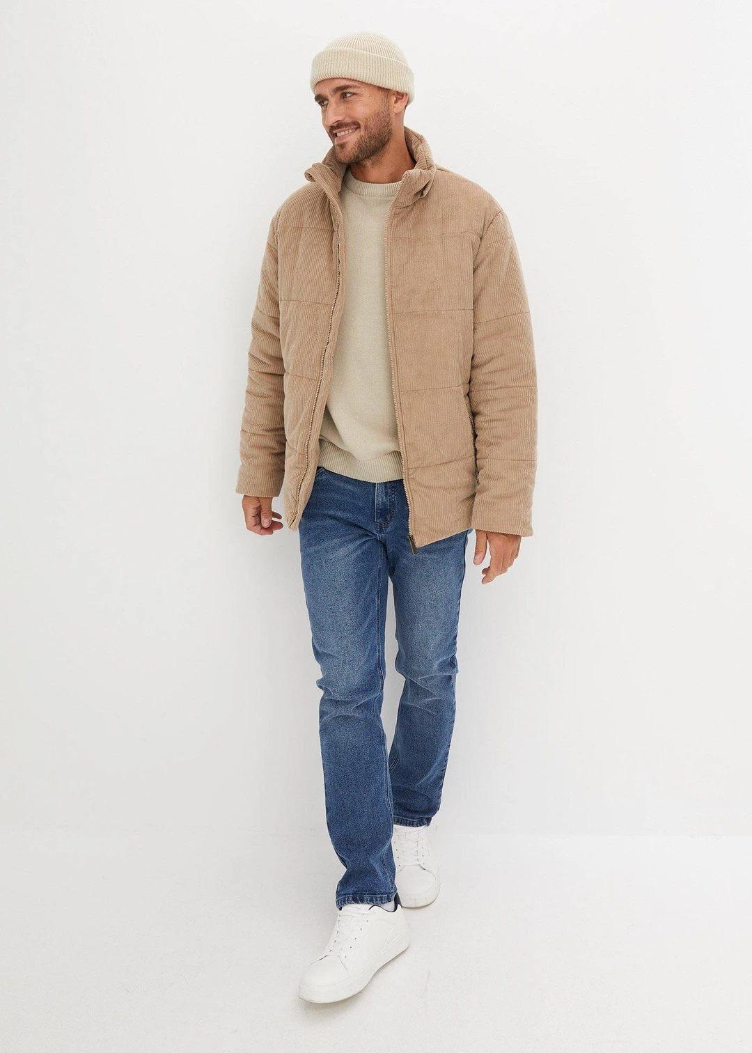 Jean droit extensible en denim épais, Regular - 2