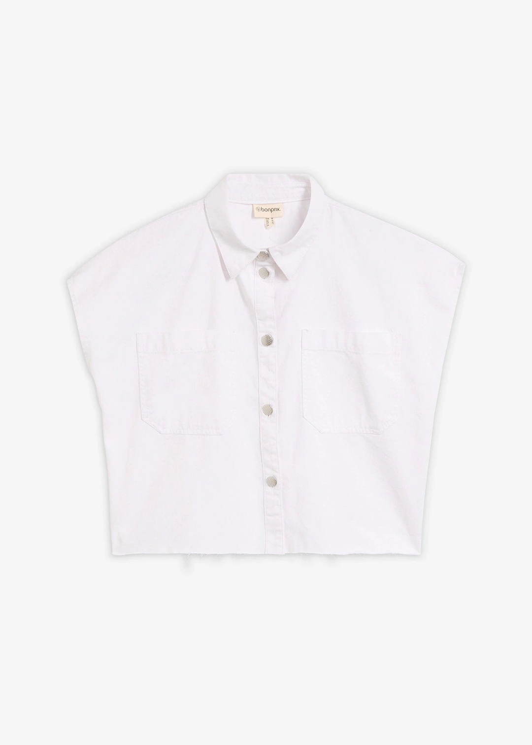 Chemisier en jean court et boxy