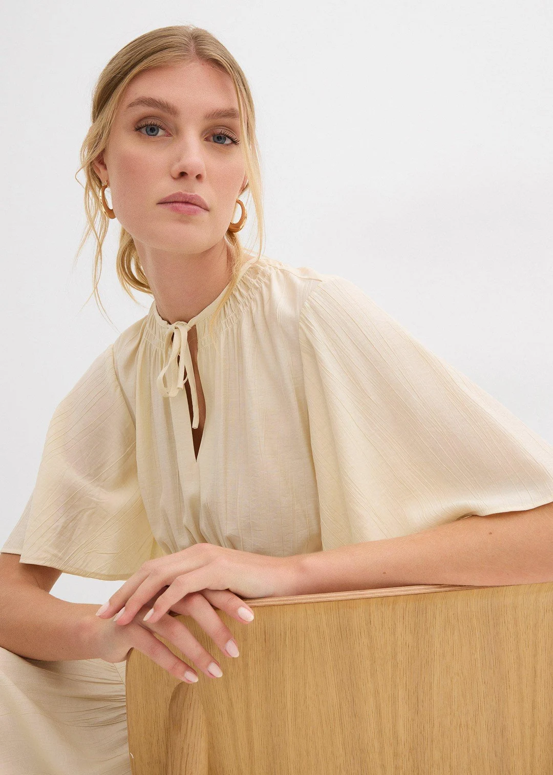 Robe courte et fluide en viscose mélangée - 3