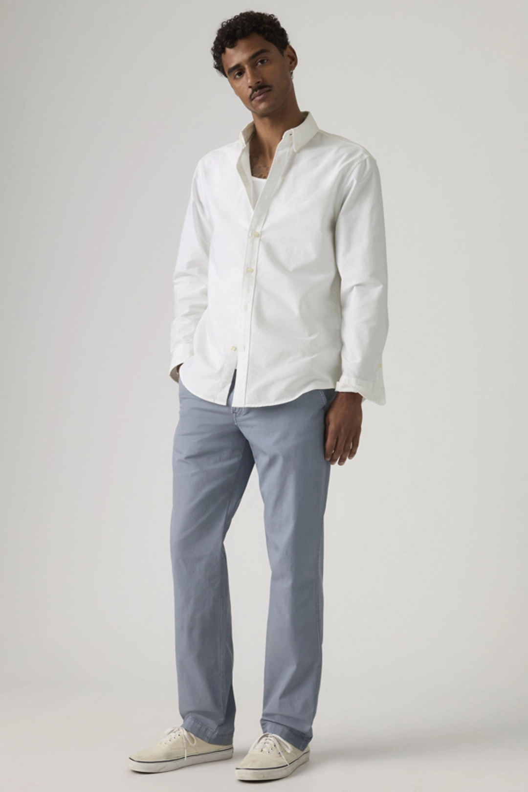 Levi's Pantalon XX Chino Authentic Relaxed - Homme - Bleu / Navy Blazer Soft Garment Dye - 29X32