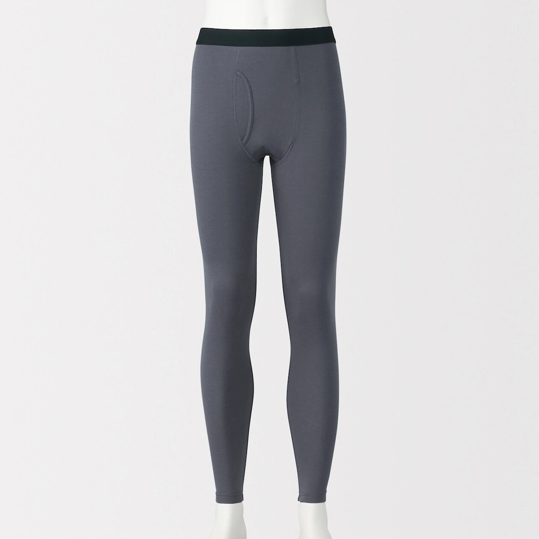 Caleçon long en coton épais et chaud pour homme