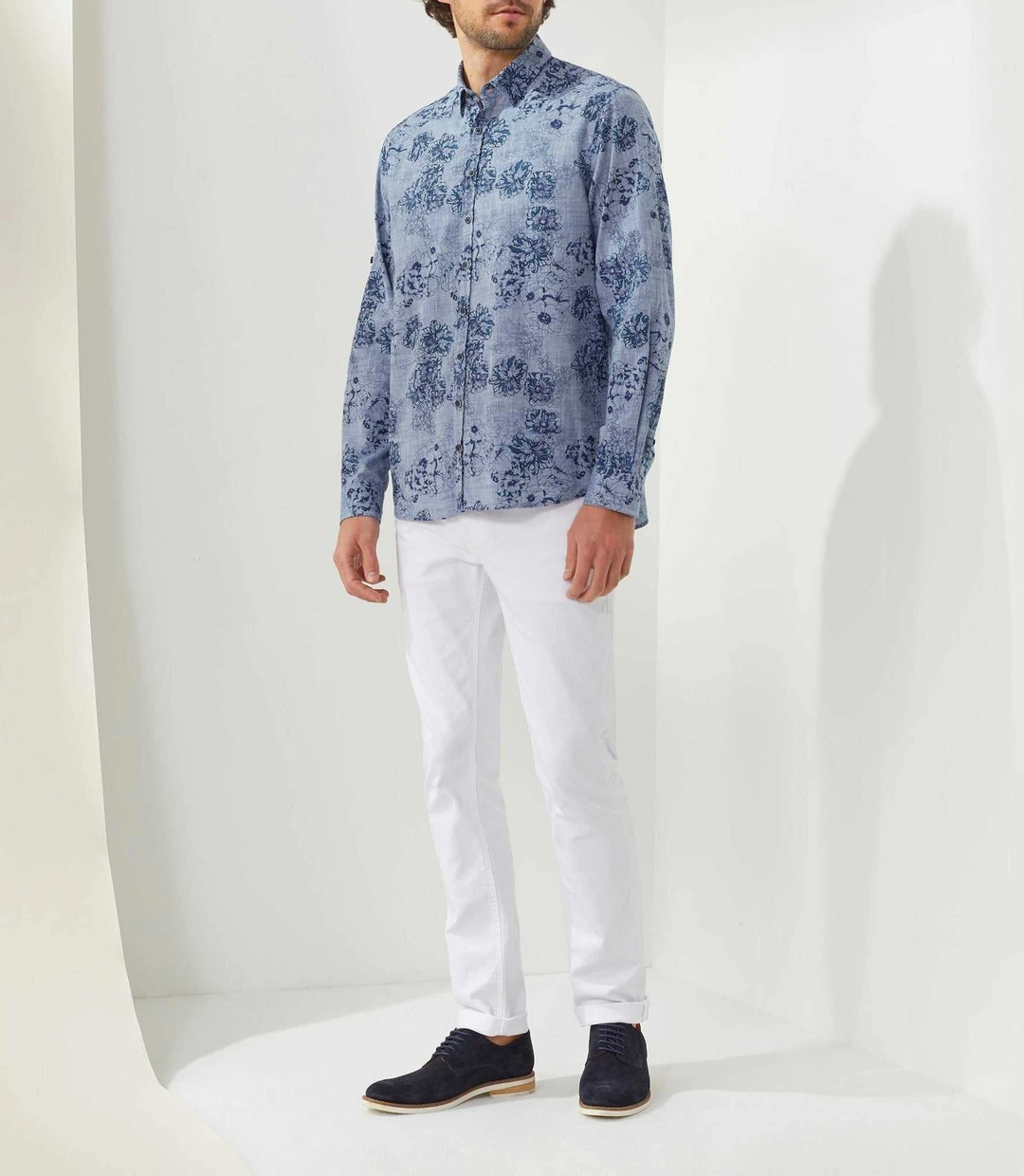 IZAC - Chemise casual marine ''Tanka''