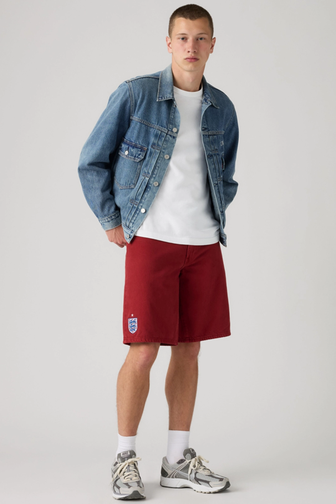 Short Baggy 478 Levi's U. s. Soccer - Homme - Délavage Clair / USA - 36 - 2
