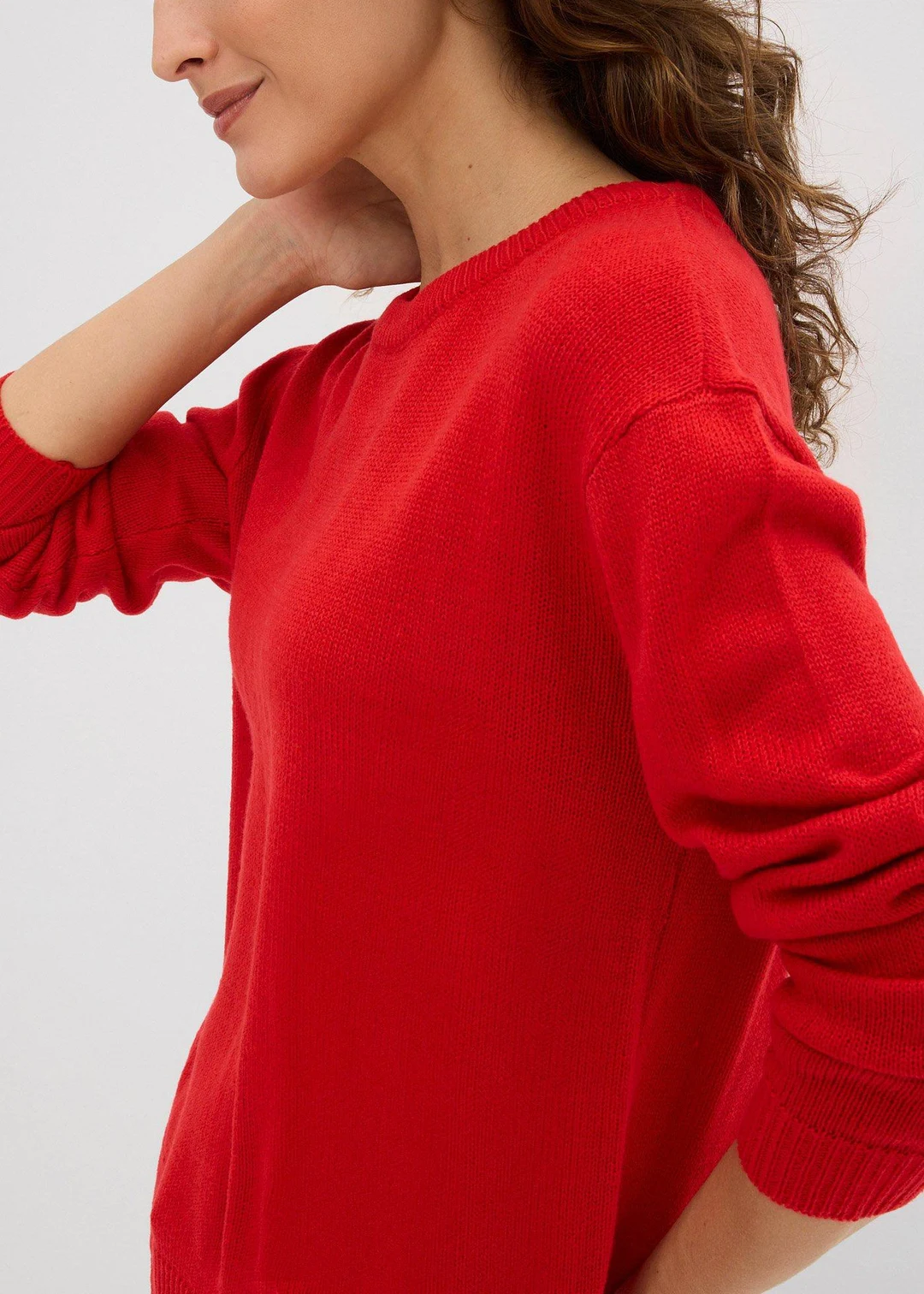 Pull col rond en maille - 3