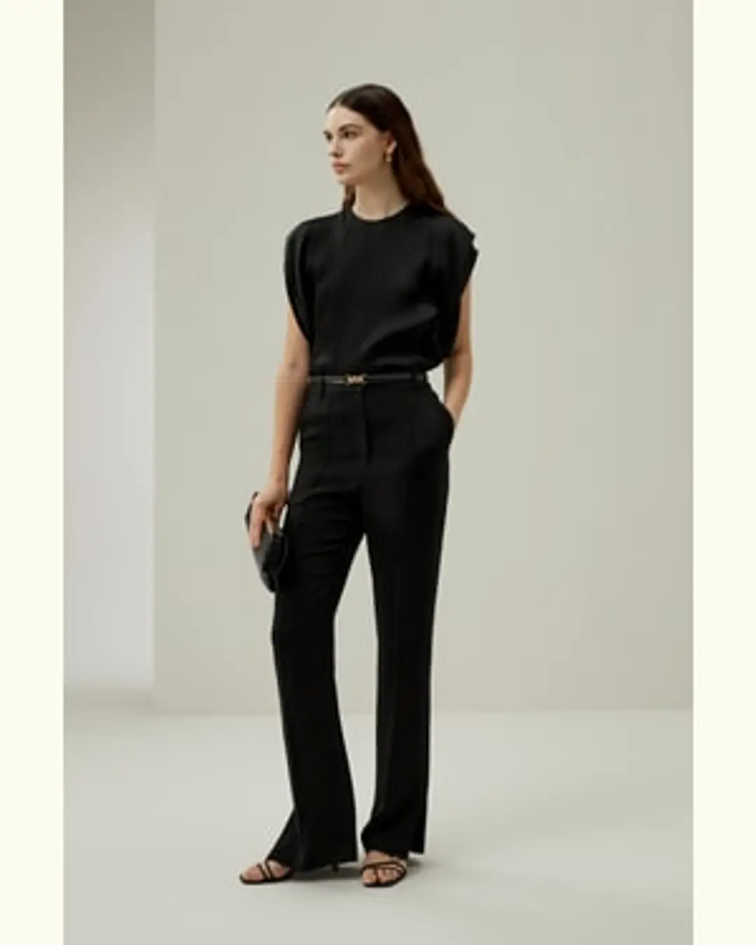 LILYSILK Haut En Soie Femme Coupe Ajustée Soie Charmeuse Mettent En Valeur Votre Taille Modèle De Base Noir L