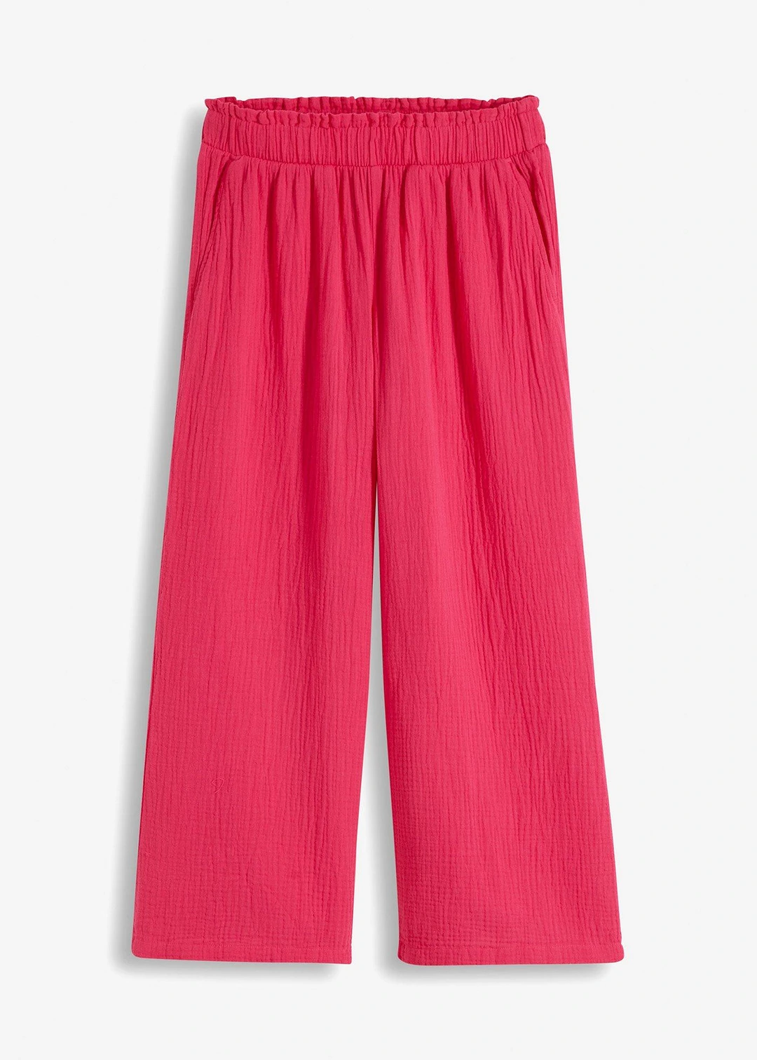 Pantalon large en gaze de coton