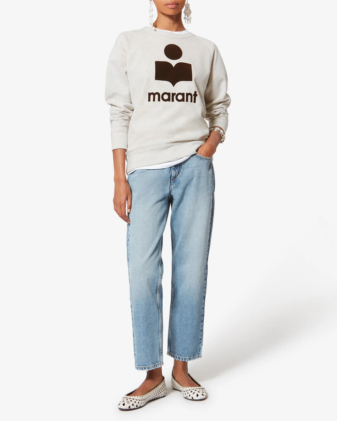 Sweatshirt Millyny - Femme - Écru - Taille 40 - Marant Étoile - 4