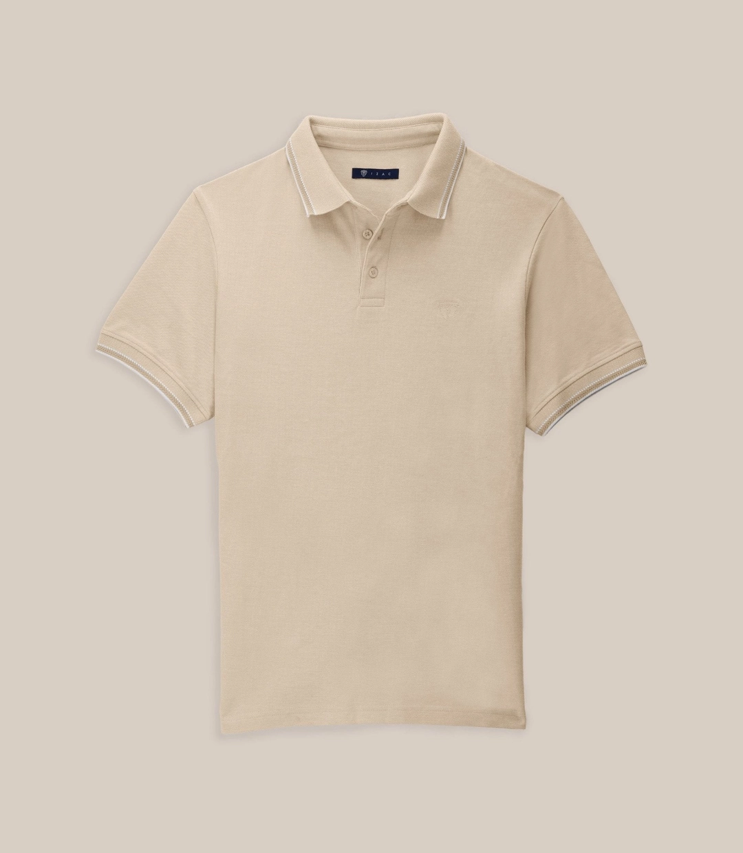IZAC - Polo nid d'abeille beige