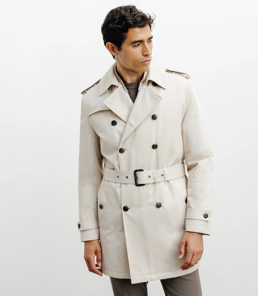IZAC - Trench croisé beige