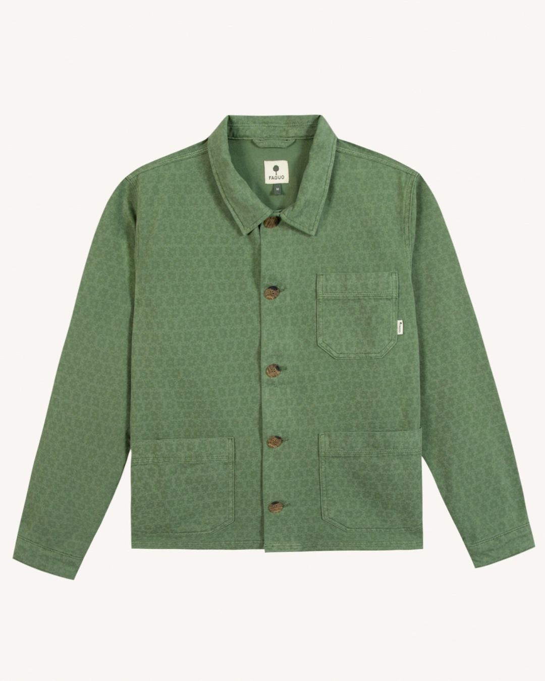Veste en coton vert sapin - LORGE - 2