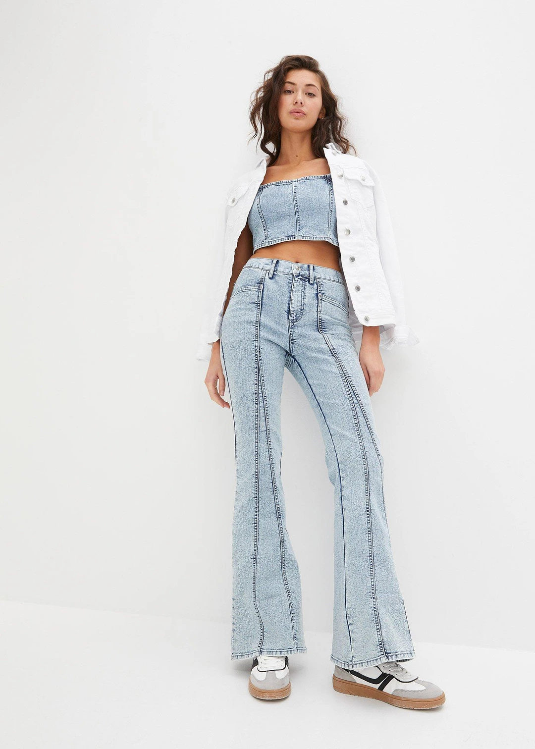 Jean évasé taille haute - 2