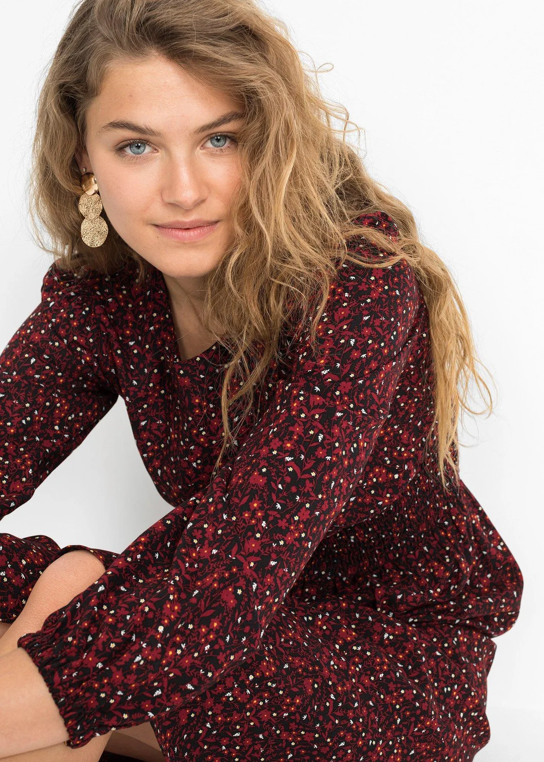 Robe midi à imprimé floral - 3