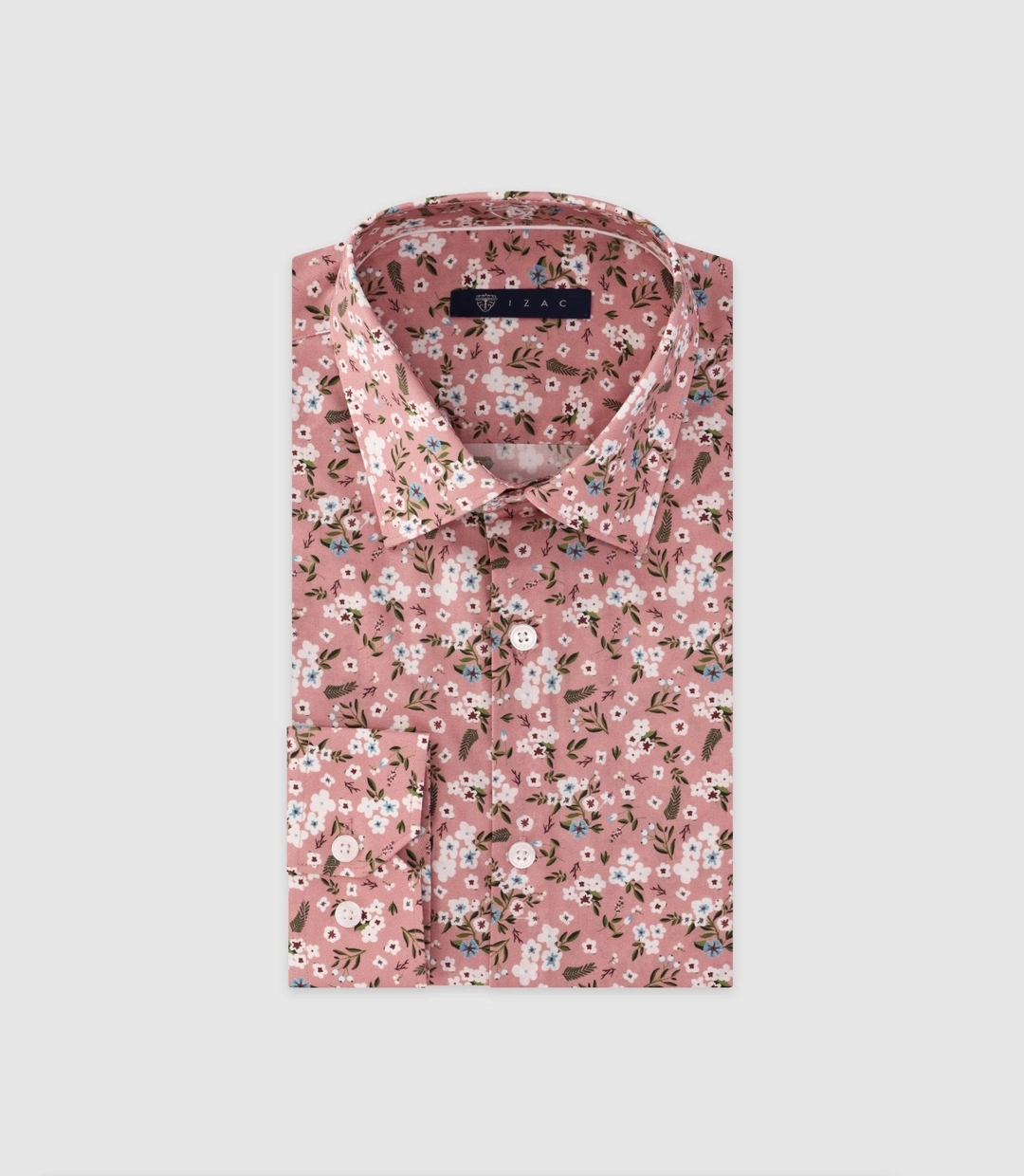 IZAC - Chemise ajustée rose