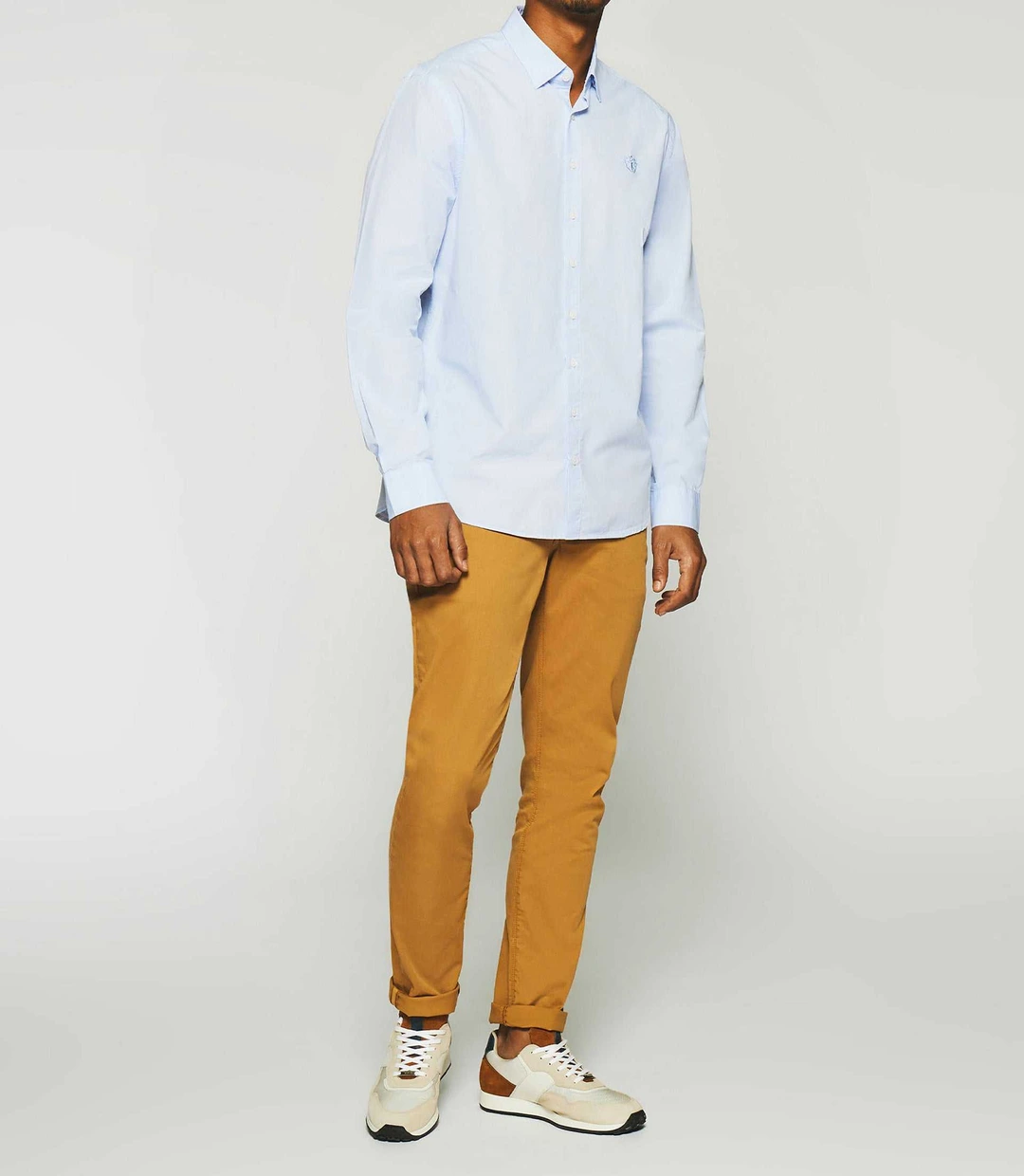 IZAC - Chemise unie bleu ciel KENNETH