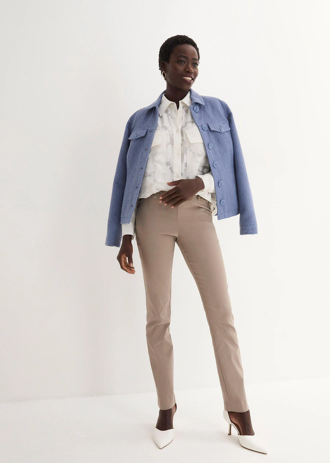 Pantalon extensible à taille élastiquée - 2
