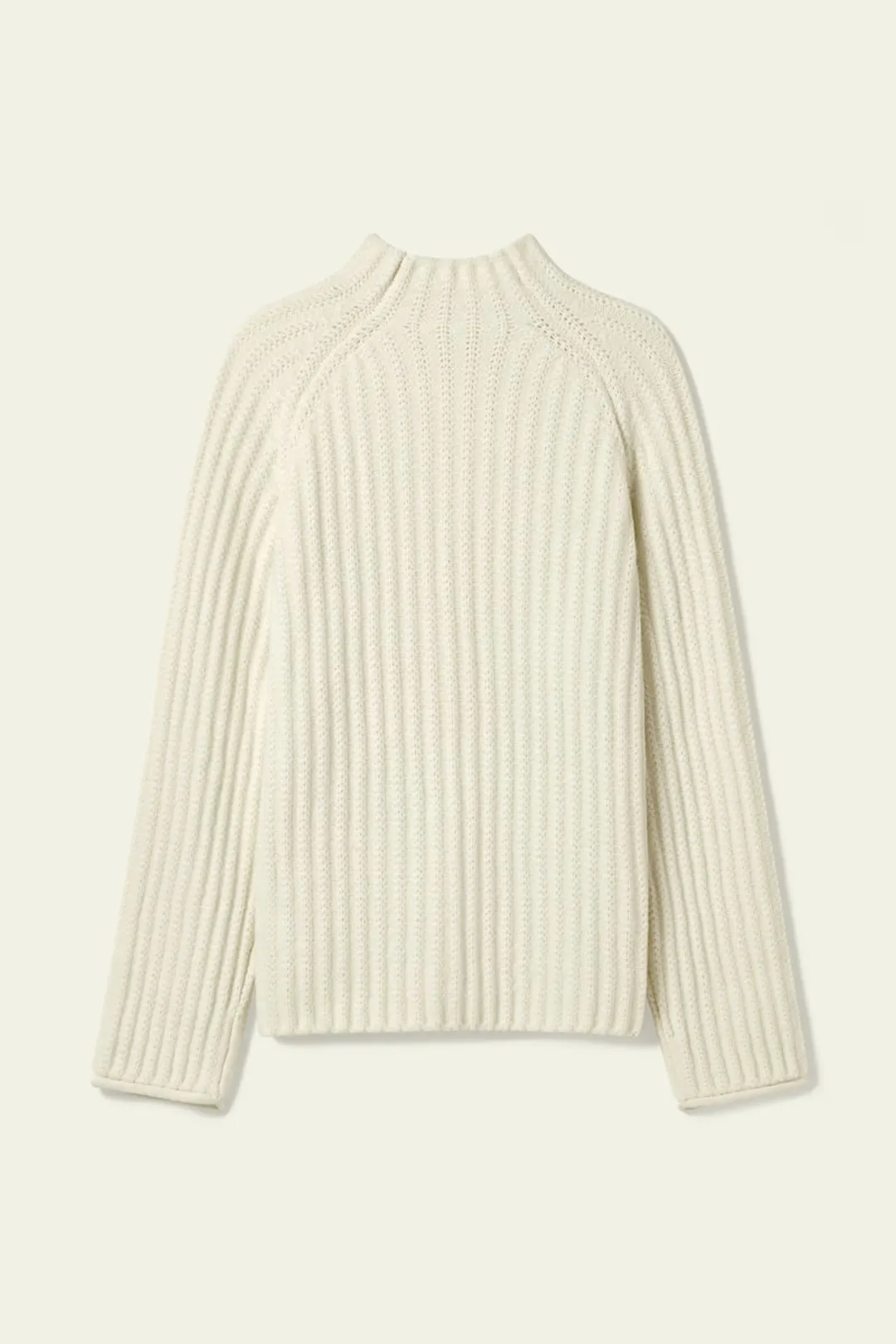 LILYSILK Pull Femme en Laine et Cachemire Élégant à Col Montant Tricot Jacquard Blanc M