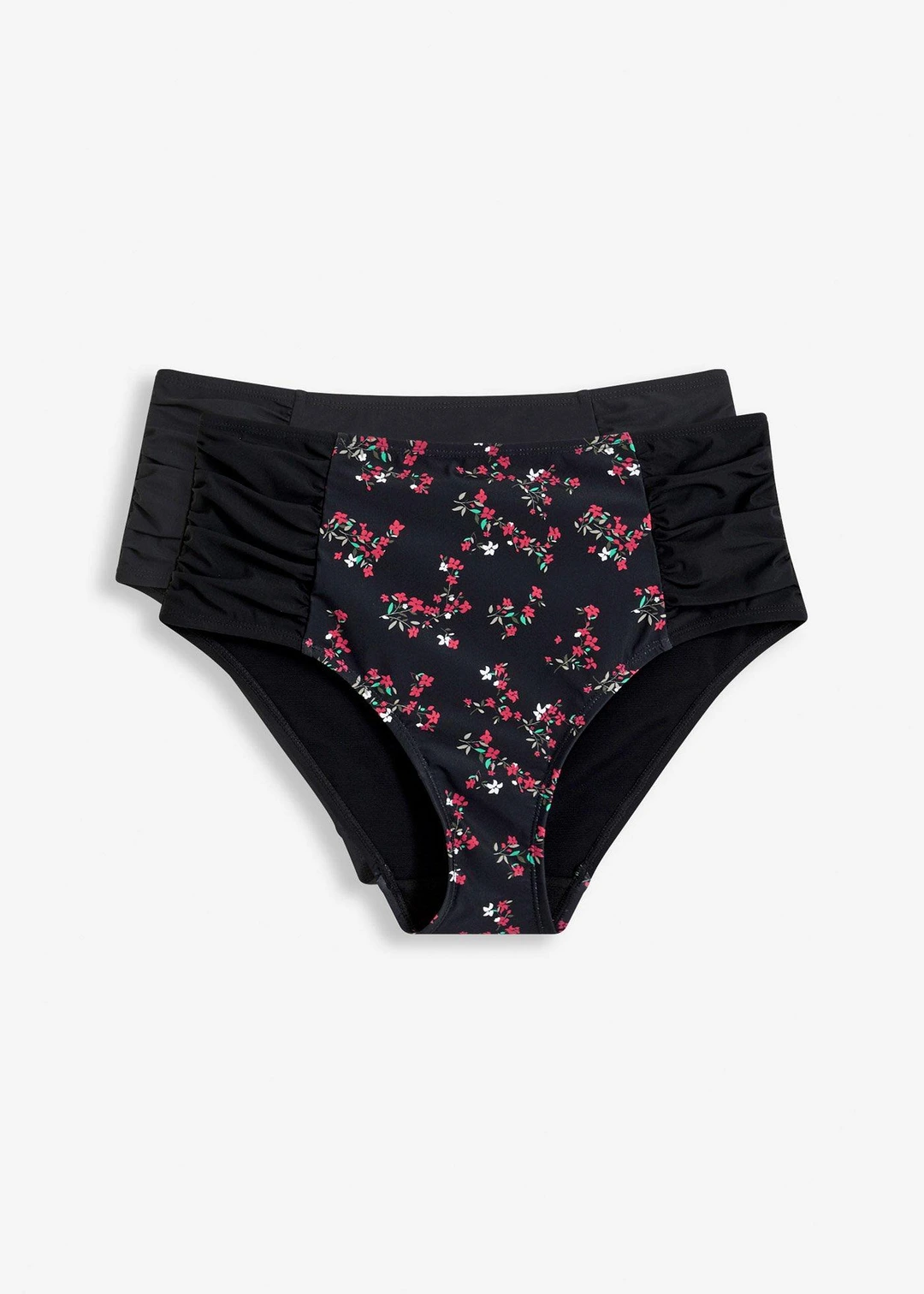 Lot de 2 bas de bikini sculptants en polyamide recyclé, maintien fort