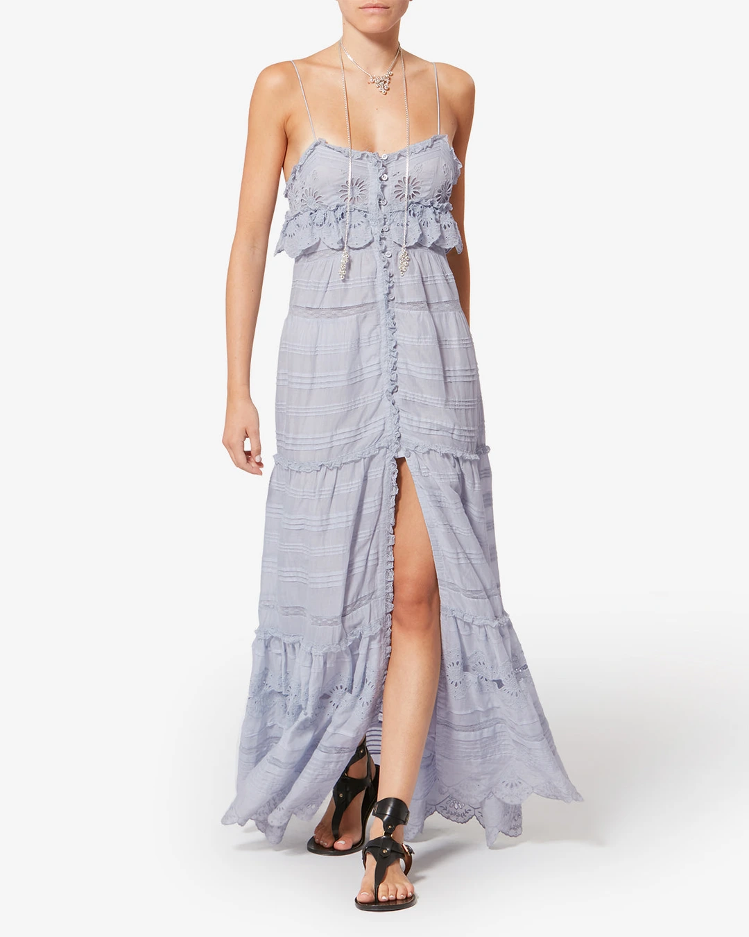 Robe Paule - Femme - Bleu Clair - Taille 42 - Marant Étoile - 4