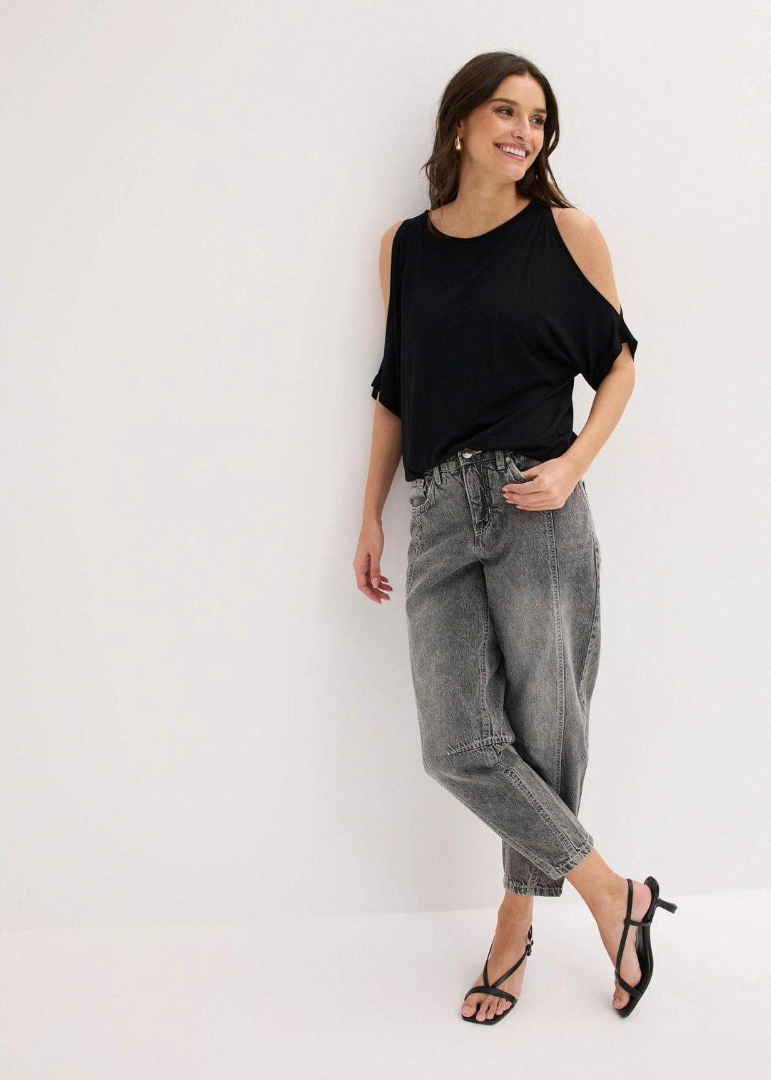 T-shirt en viscose avec découpes - 2