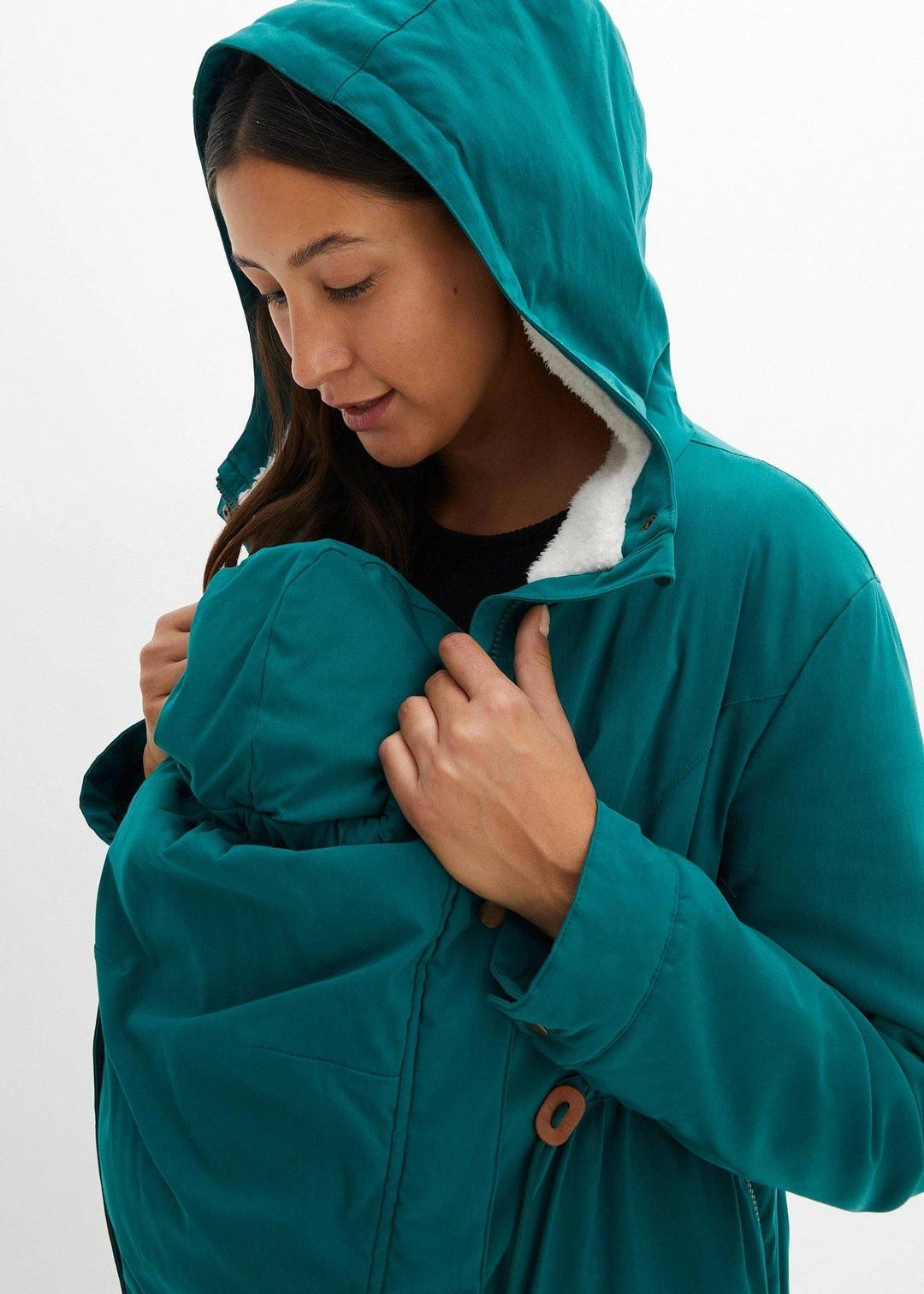 Veste de grossesse et de portage 3en1 avec doublure peluche - 3