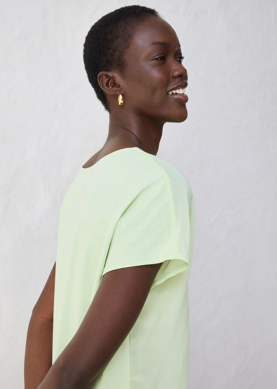 T-shirt avec soie et empiècement tissé - 3