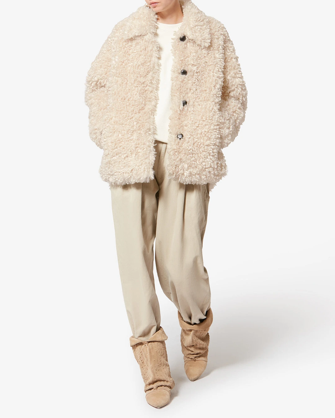 Manteau Tarvey - Femme - Écru - Taille 40 - Marant Étoile - 4