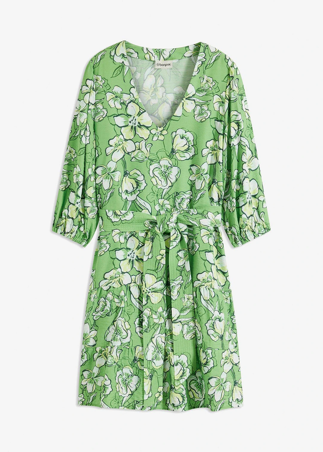 Robe courte en douce viscose mélangée