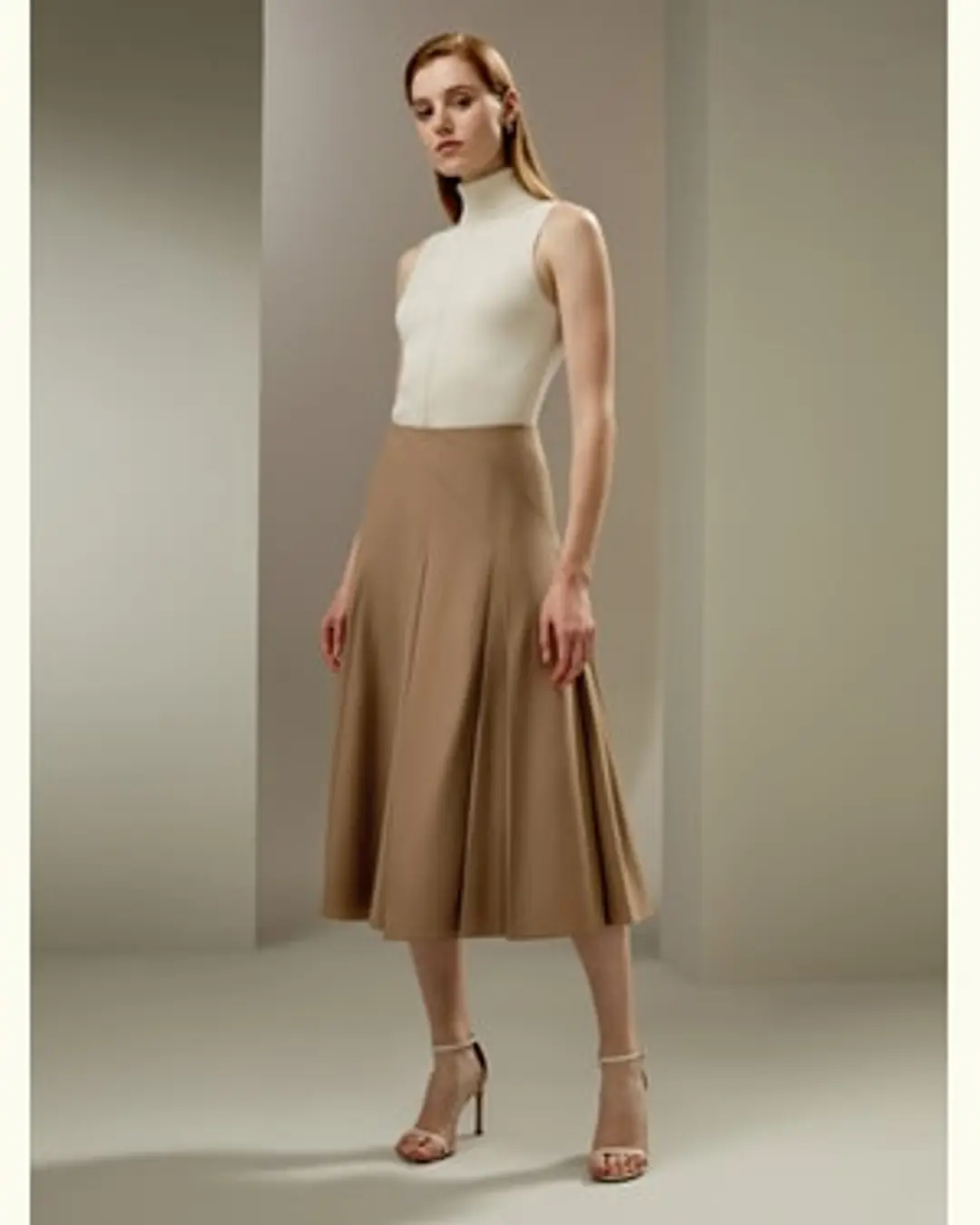 LILYSILK Jupe En Laine Moka Jupe Parapluie Midi Plissée Laine Mérinos Une Touche D'Élégance Dans Votre Vie 48
