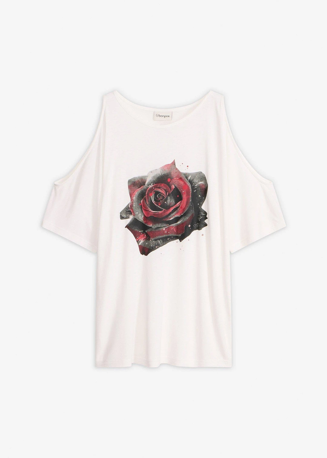 T-shirt à épaules dénudées en viscose