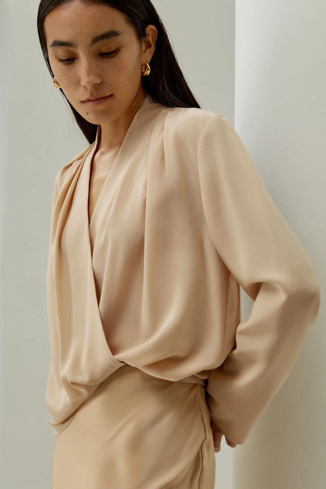 LILYSILK Chemisiers Soie Léger Mais Durable Soie De Haute Qualité Facile À Assortir S'Accorde Avec N'Importe Quelle Tenue Or Pâle L