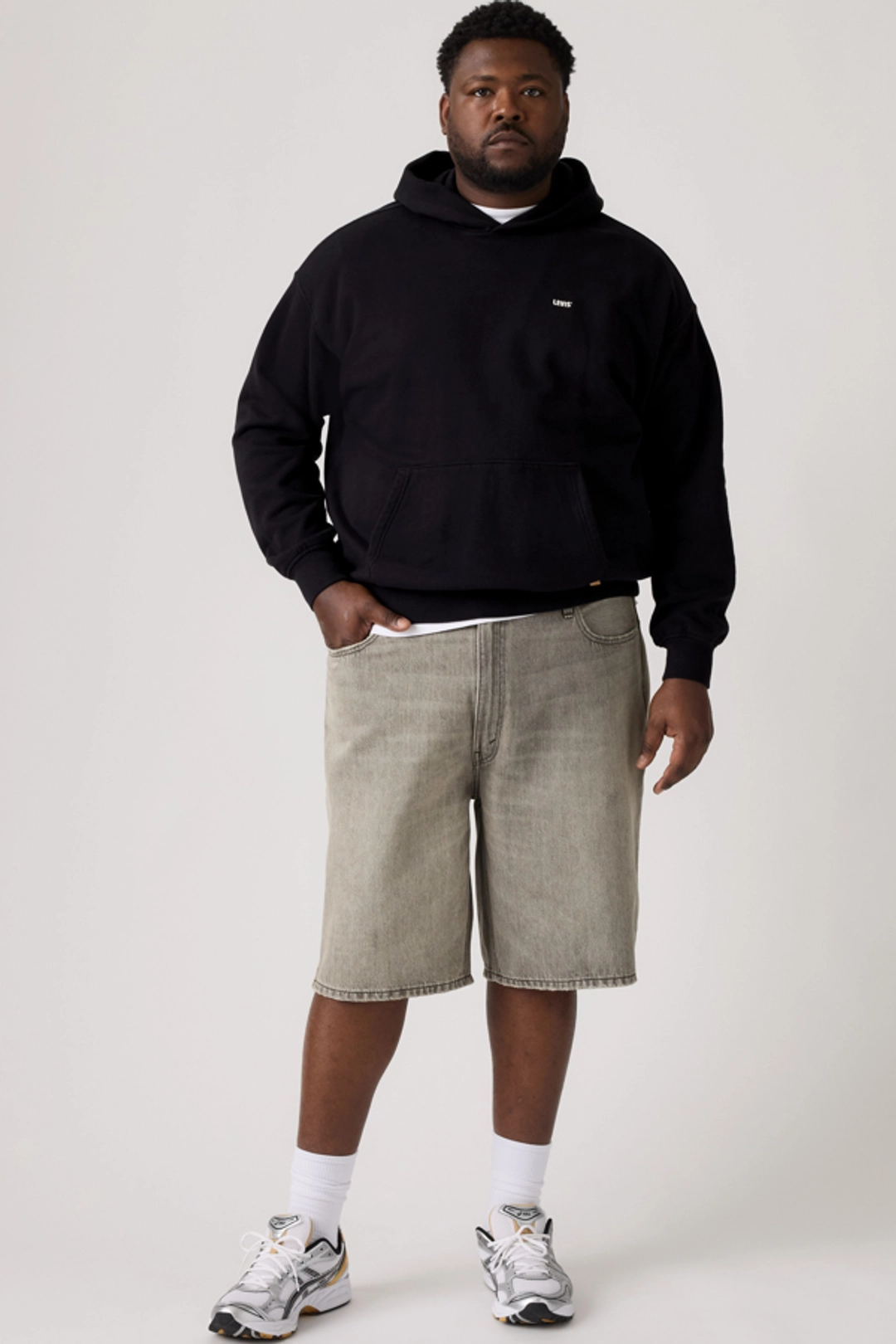 Levi's Short 469 Loose (grandes Tailles) - Homme - Gris / A Look Back - 50