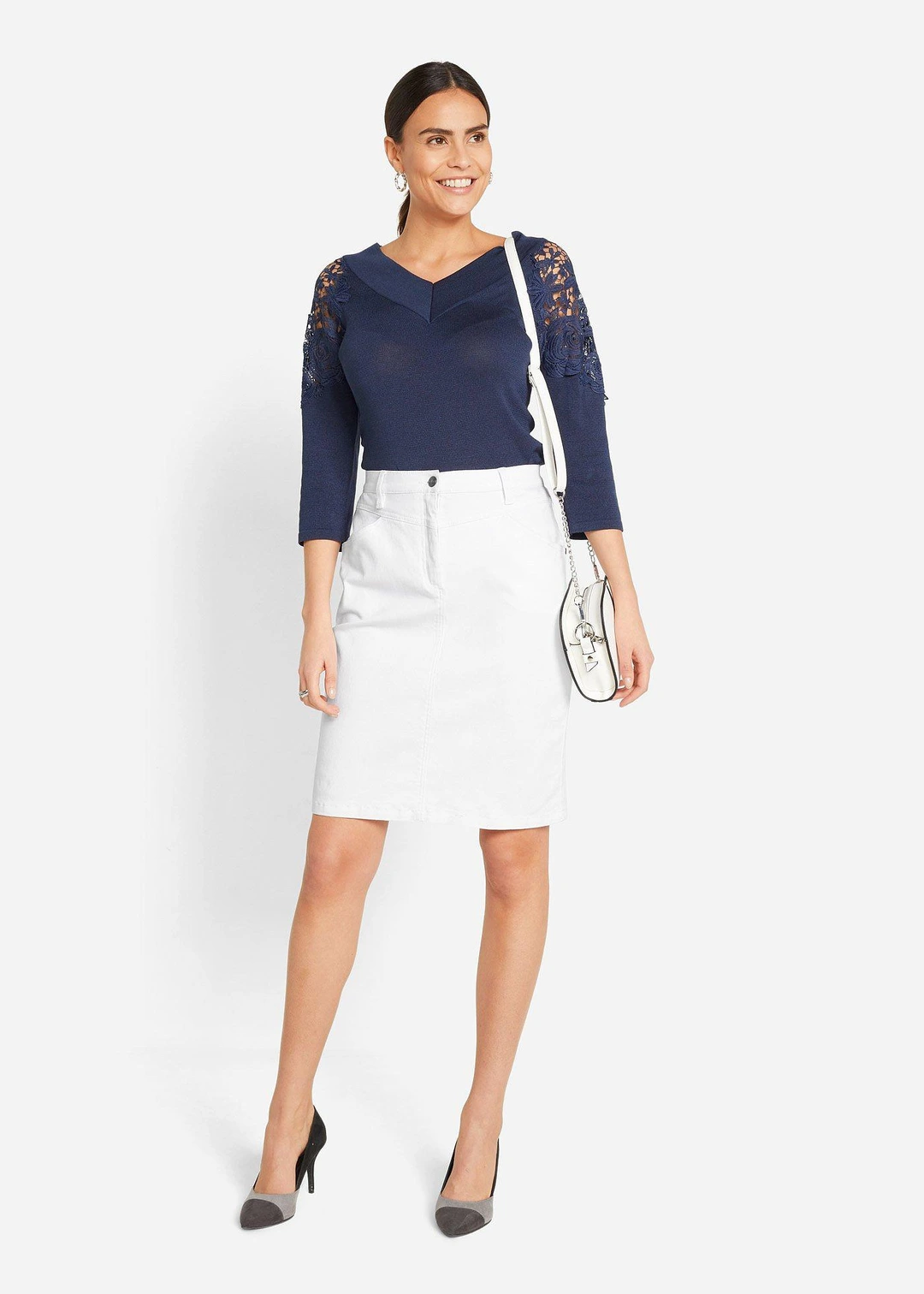 Jupe en jean extensible - 2
