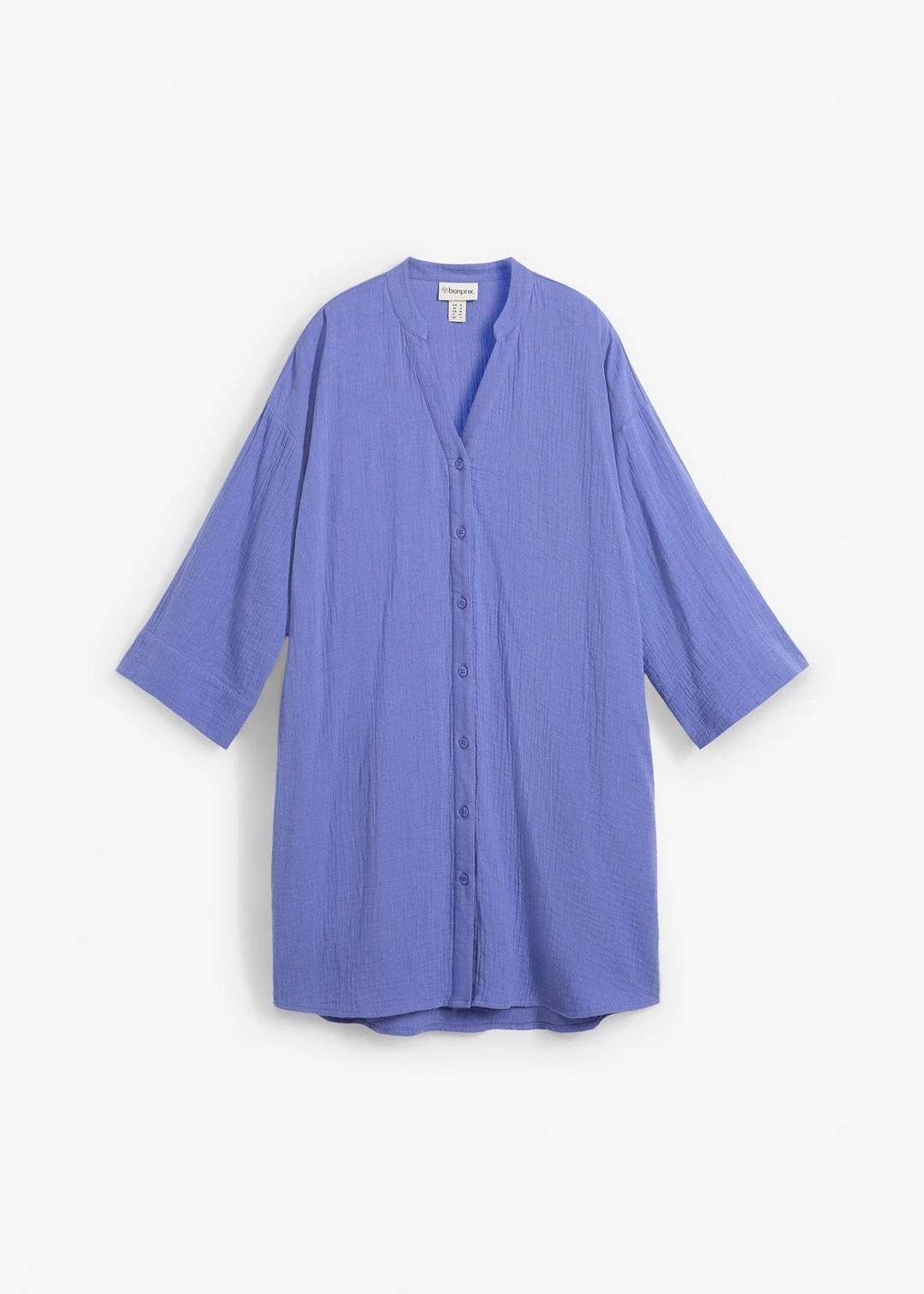 Robe blouse en gaze de coton