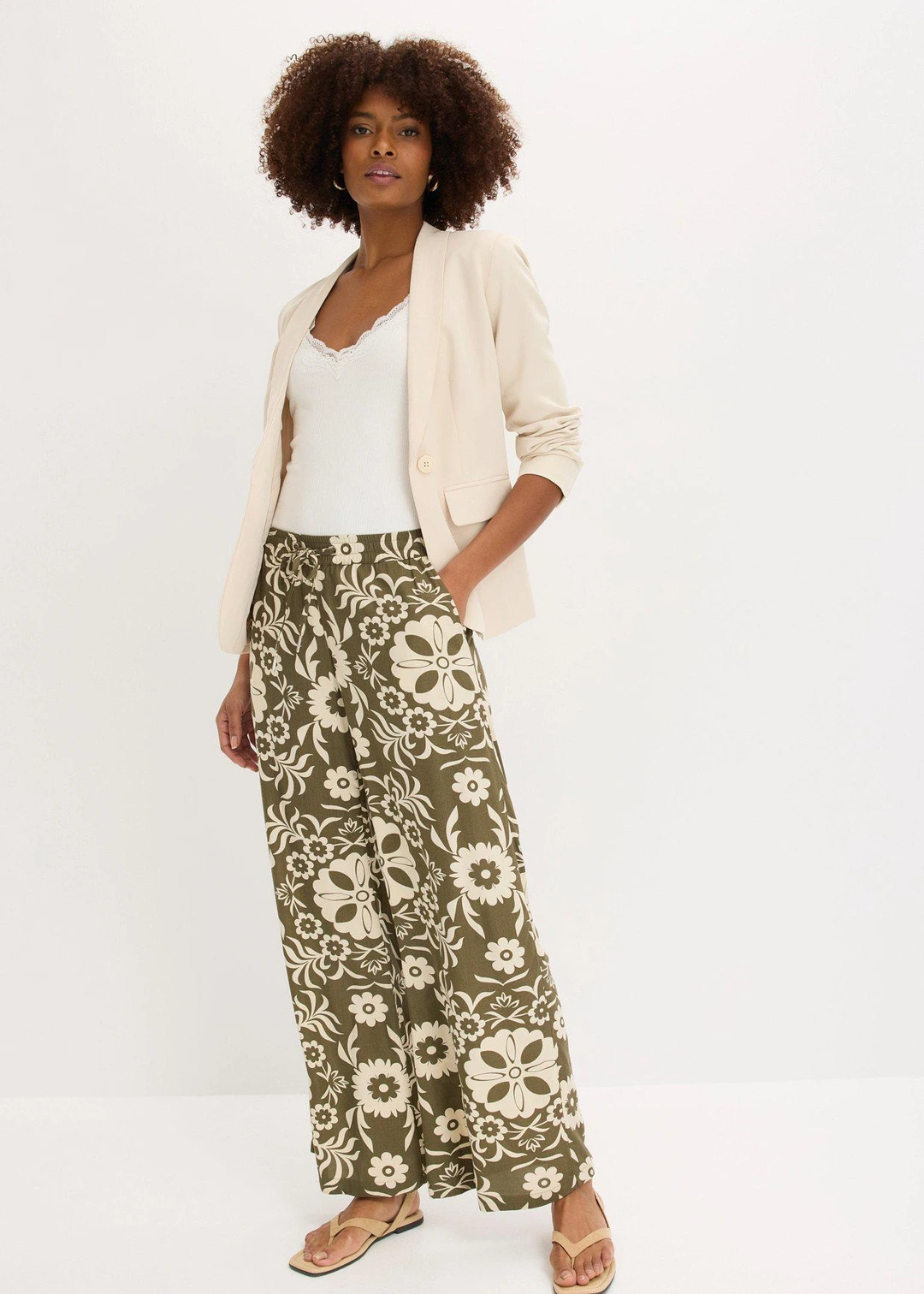 Pantalon large en viscose fluide - 2