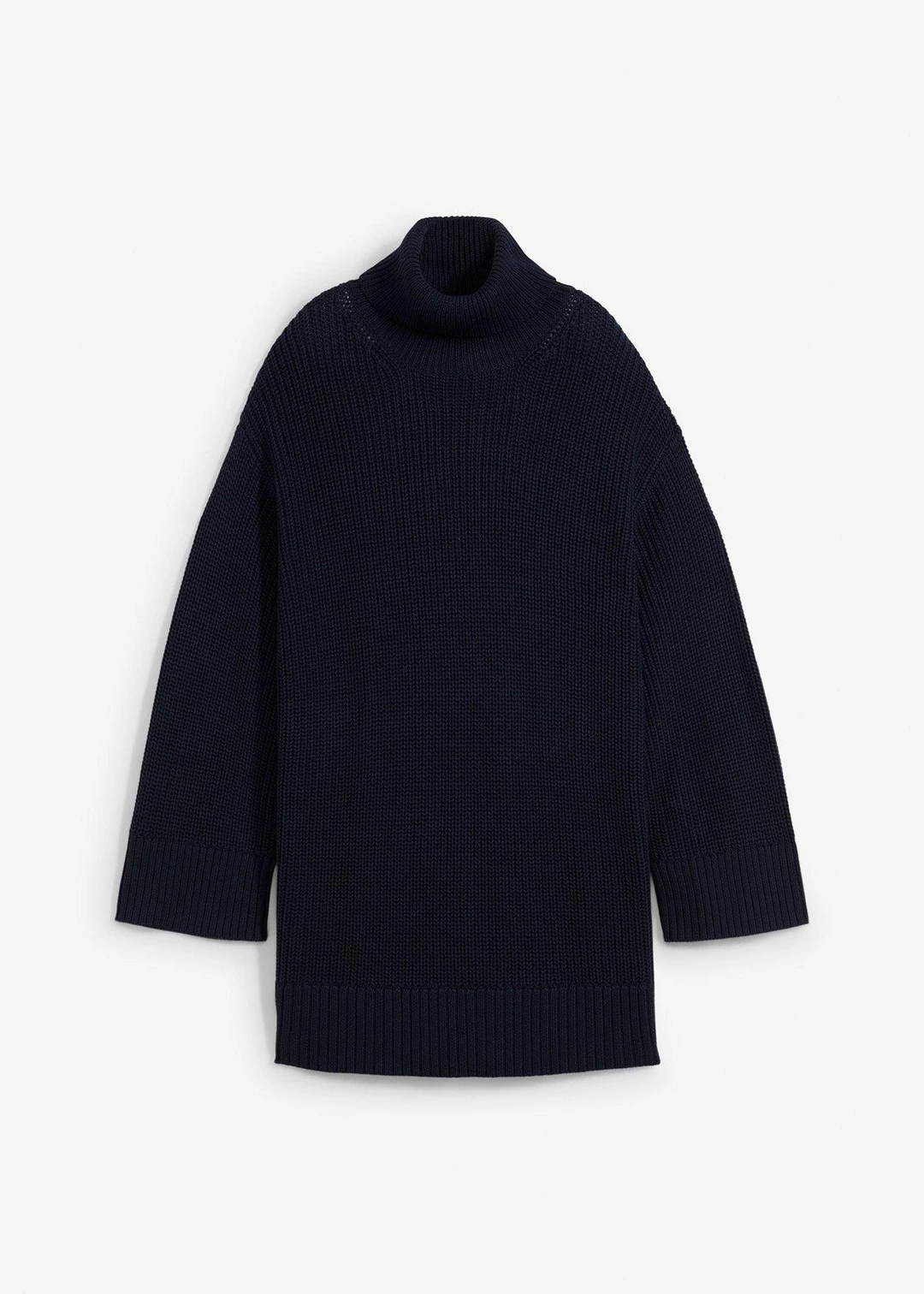 Pull col roulé oversize en coton mélangé