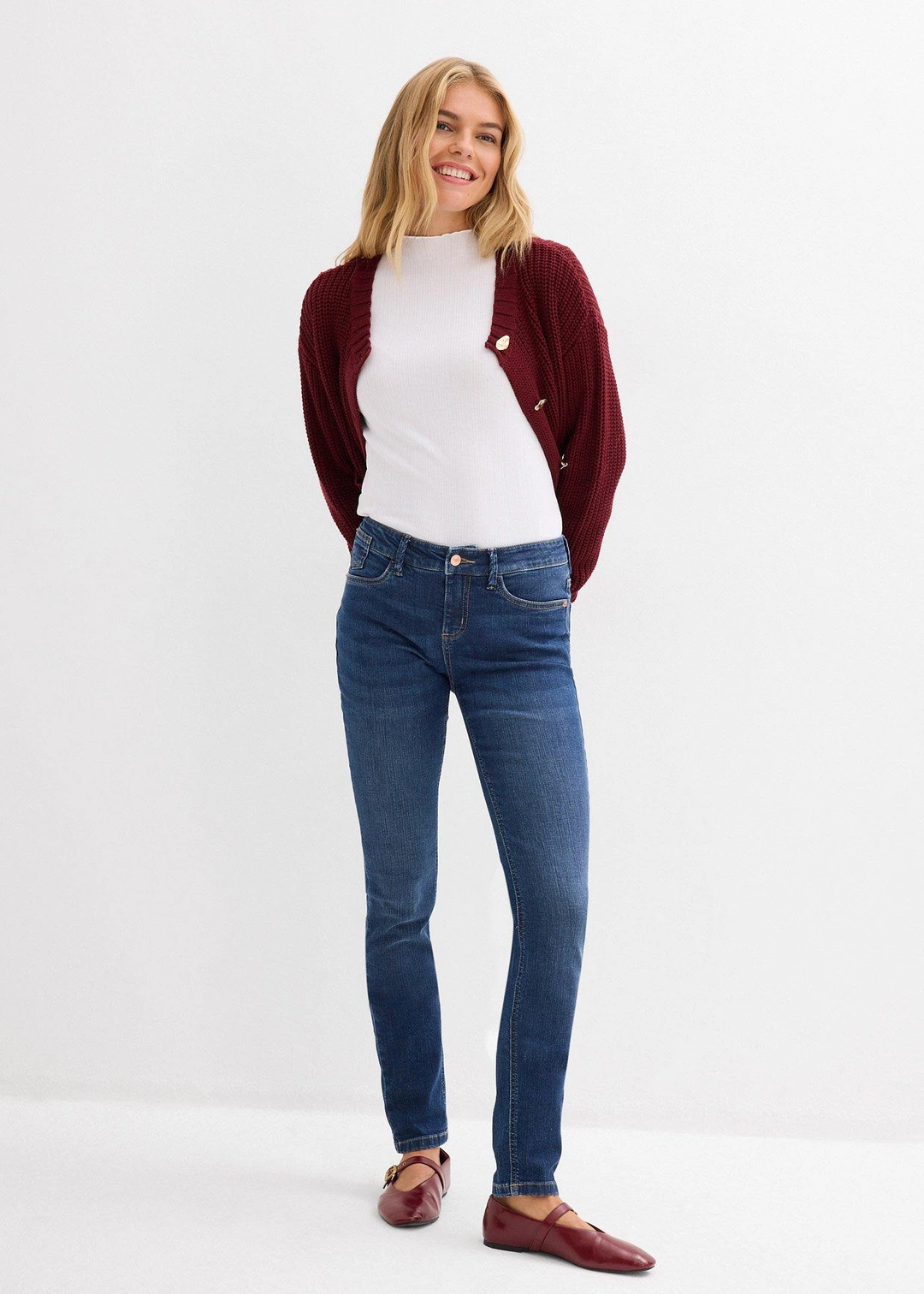 Jean skinny taille mi-haute