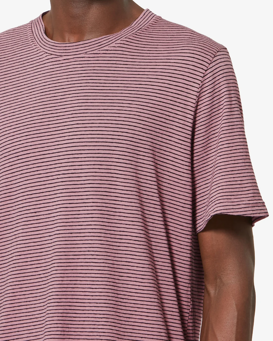 Tee Shirt Leon - Homme - Rose Clair-noir - Taille XL - 2