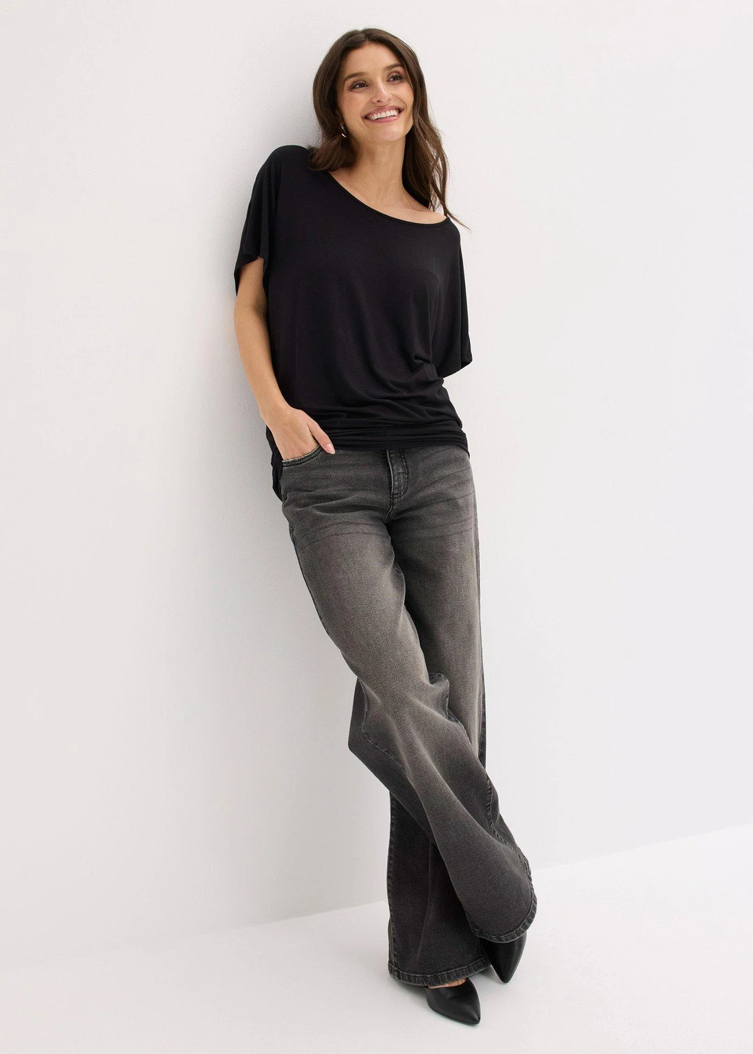 T-shirt en viscose extensible