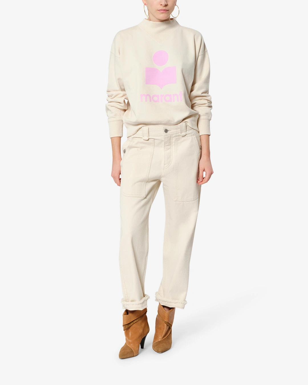 Sweat Shirt Moby - Femme - Bubblegum-bordeaux - Taille 42 - Marant Étoile - 4