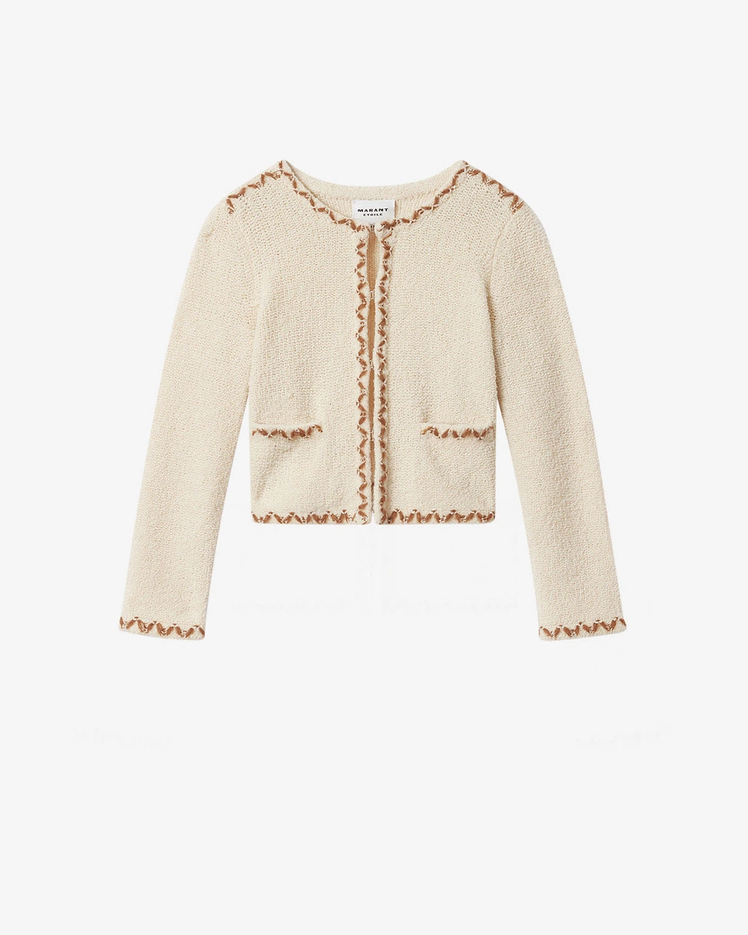 Cardigan Rochelle - Femme - Écru-bronze - Taille 44 - Marant Étoile