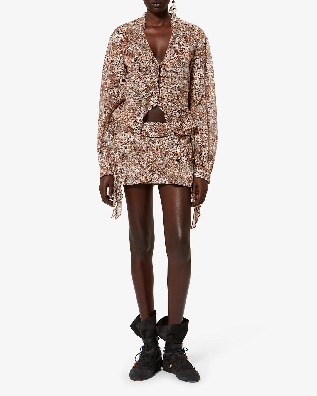 Blouse Celeny - Femme - Ocre - Taille 44 - 4