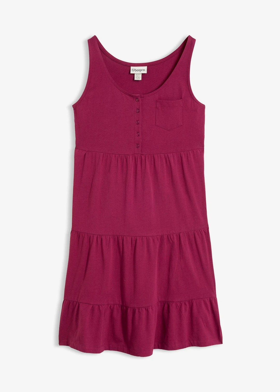 Robe courte en jersey coton