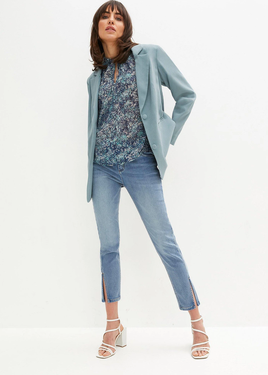 Blouse avec lien à l’encolure