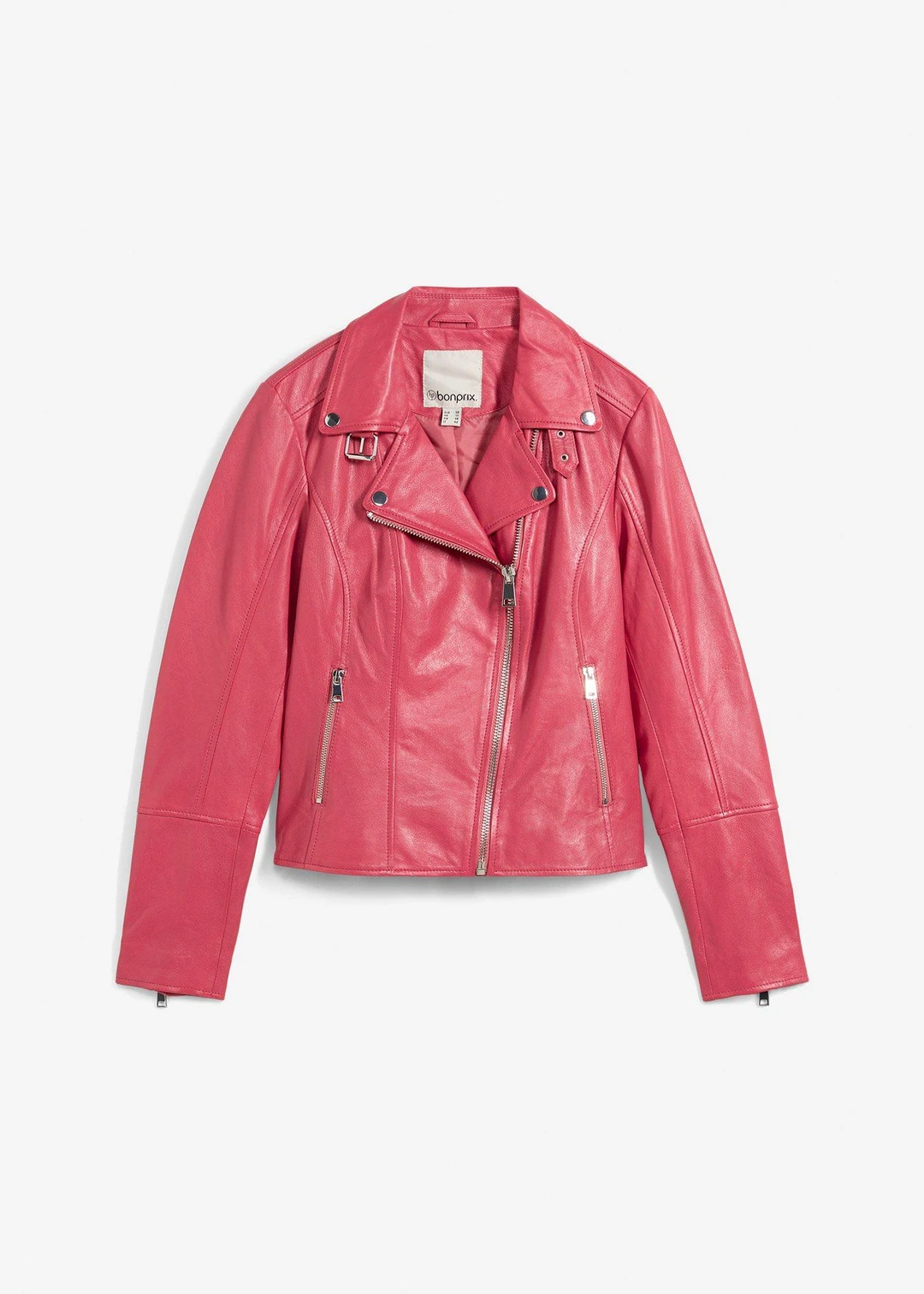 Veste biker en cuir nappa d’agneau