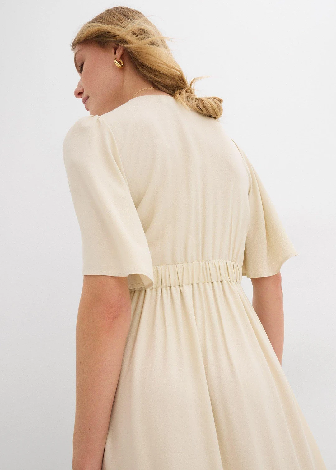 Robe longue en viscose fluide