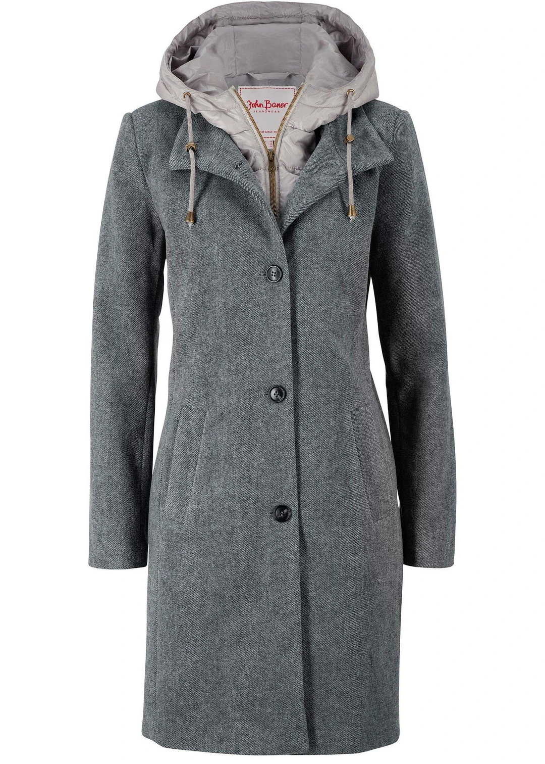 Manteau court d’hiver, style 2en1