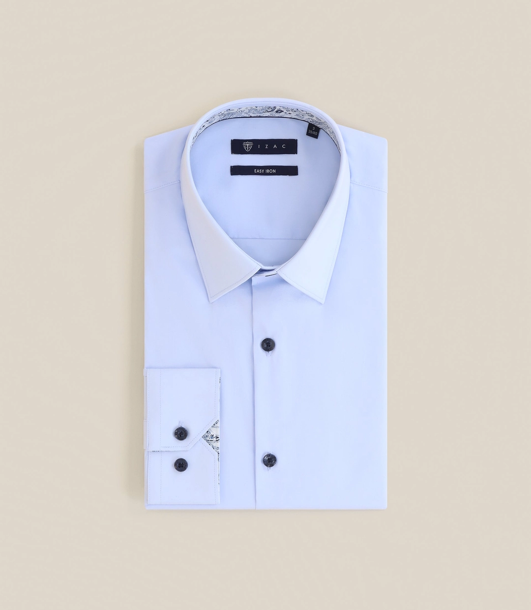 IZAC - Chemise repassage facile ciel