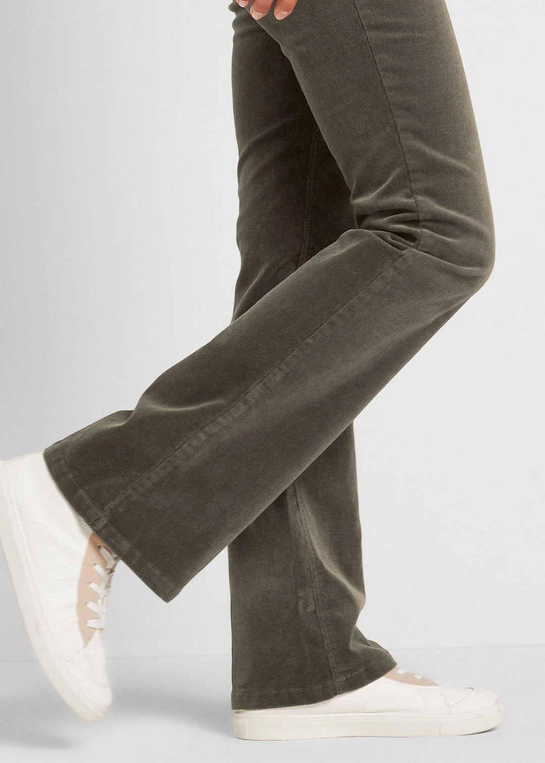 Pantalon bootcut en velours côtelé extensible - 3